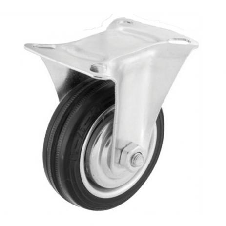 RODIZIO BORRACHA 5" (125MM) FIXO