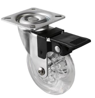 RODIZIO GEL 50MM-(2") GIRATORIO C/ FREIO
