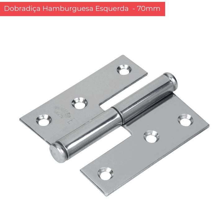 DOBRADICA INOX HAMBURGUESA ESQ. 3" RF.40E 70X66 - MAHLER