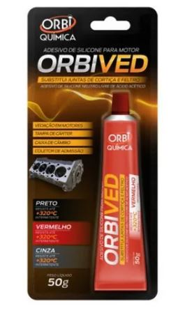 SILICONE ALTA TEMP 50G VERMELHO - ORBI/TEKBOND