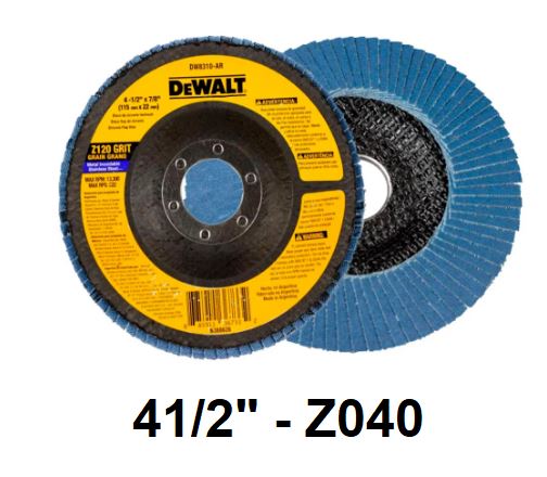 DISCO FLAP RETO 41/2 Z040 - DEWALT