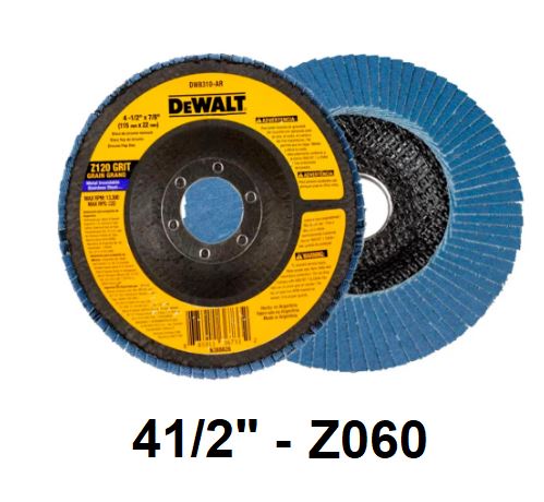 DISCO FLAP RETO 41/2 Z060 - DEWALT