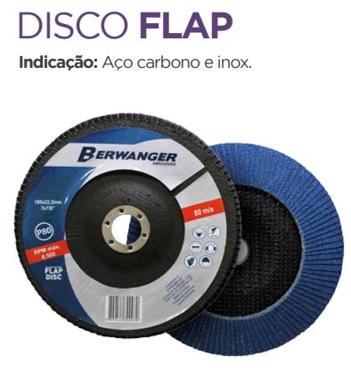 DISCO FLAP ANGULAR 41/2 GR060 - BERWANGER