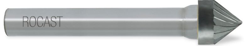 LIMA ROTATIVA CONICA 60° 08MM - ROCAST