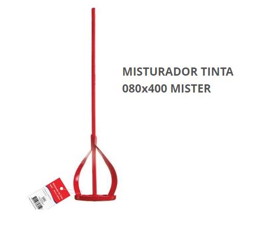 HASTE DE MISTURA PARA MASSA/TINTAS RED 080X400 - MISTER