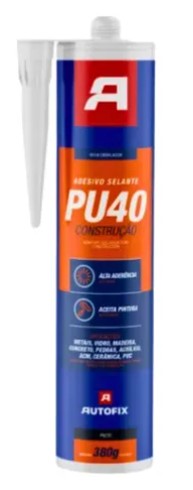 SILICONE PU CINZA 380G - AUTOFIX