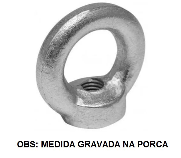 PORCA OLHAL GALV (09,5MM) 3/8 - IMP
