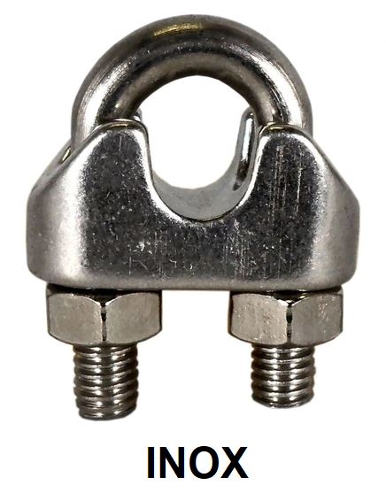 CLIPS P/ CABO DE ACO INOX 1/8 - IMP