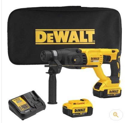 FURADEIRA MARTELETE SDS 20V C/2BAT.4A+CAR. DCH133M2-BR - DEWALT 