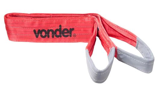 CINTA ELEVACAO CARGA 05,0T X 5,0M VERMELHA (L.150MM) - VONDER