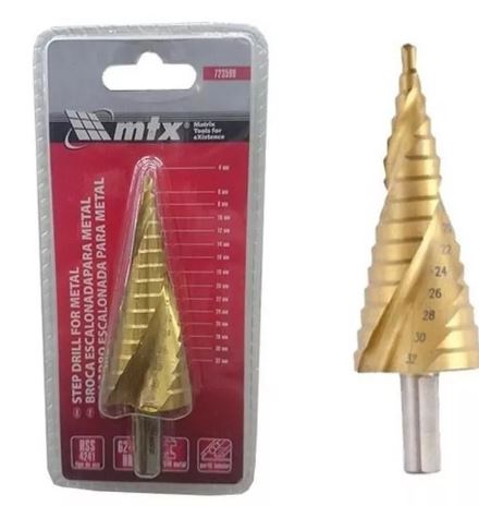 BROCA ESCALONADA 4,0 A 32,0 ESPIRAL - MTX