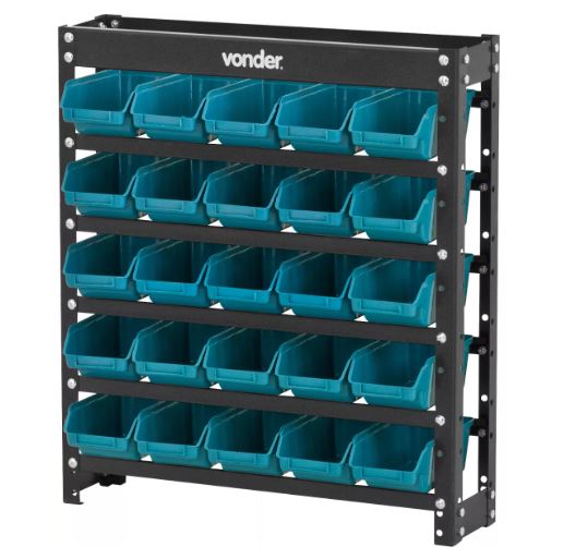ESTANTE METAL C/ 025 GAVETAS N3 AZUL - VONDER