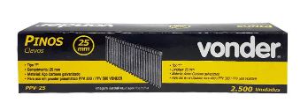 PINO F PARA PINADOR PNEUMATICO 25MM CX 2.500 - VONDER