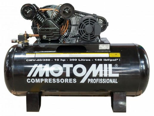 COMPRESSOR DE AR 10,0HP 40/350L TRIF. 140LBS 220/380V CMV-40/350 - MOTOMIL