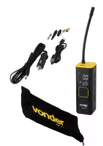 COMPRESSOR DE AR VEICULAR 12V+BAT CAV128 - VONDER