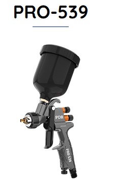 PISTOLA P/ PINTURA COMPACTA HVMP 1,2MM 250ML PRO-539 PRETA - PDR