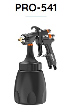 PISTOLA P/ PINTURA SUCCAO AR DIRETO 1,2MM COPO PRETO PRO-541 - PDR