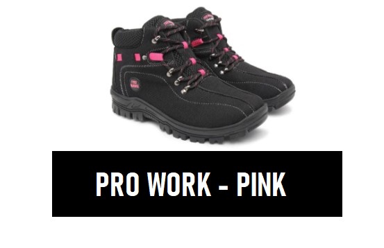 BOTINA PRO WORK PINK N36 - PRO WORK