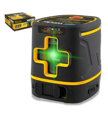 NIVEL A LASER [VERDE] 20M RECARREGAVEL NLR020 - VONDER