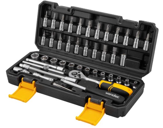 JOGO DE SOQUETE 1/4 46PCS - VONDER