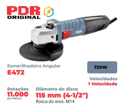 ESMERILHADEIRA 41/2 720W 220V E472 - PDR