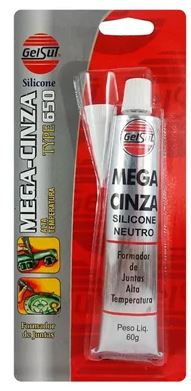 SILICONE ALTA TEMP 60G - MEGA CINZA