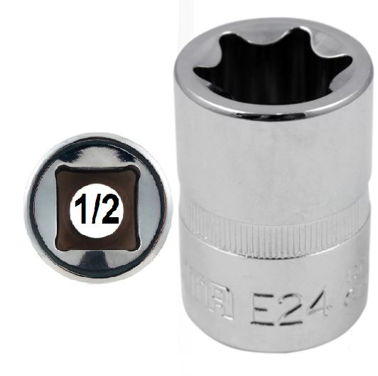 SOQUETE 1/2 TORX E-12