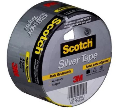 FITA SILVER TAPE 45MMX05M - SCOTCH 3M