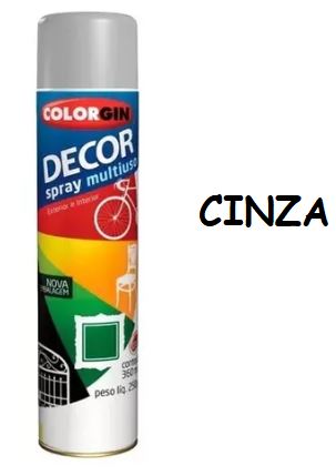 TINTA SPRAY CINZA - COLORGIN