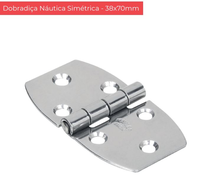 DOBRADICA INOX NAUTICA 38X70 REF.29 - MAHLER