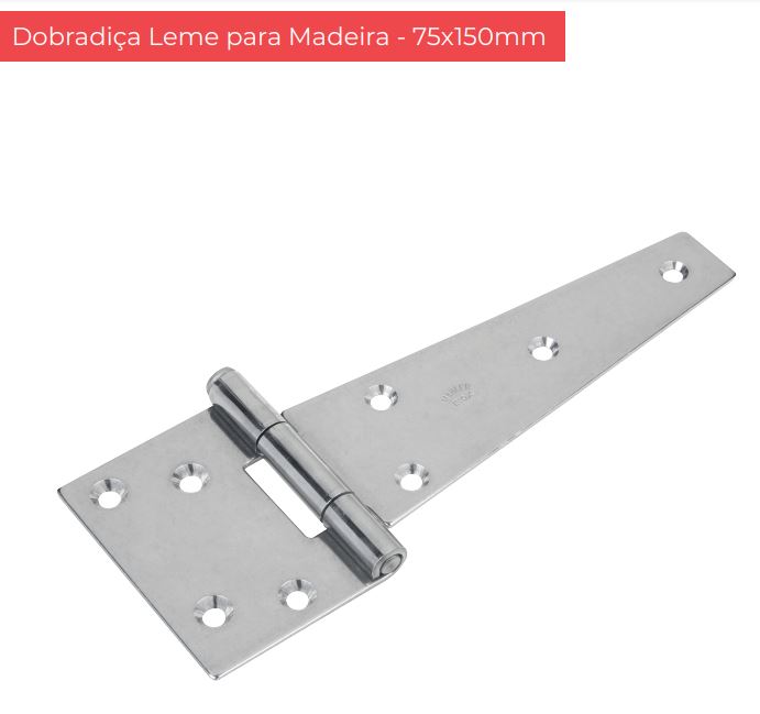 DOBRADICA LEME INOX 3X6" REF.46 75X150 - MAHLER