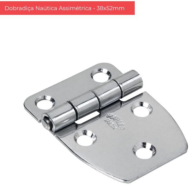 DOBRADICA INOX NAUTICA 38X52 REF.28 - MAHLER