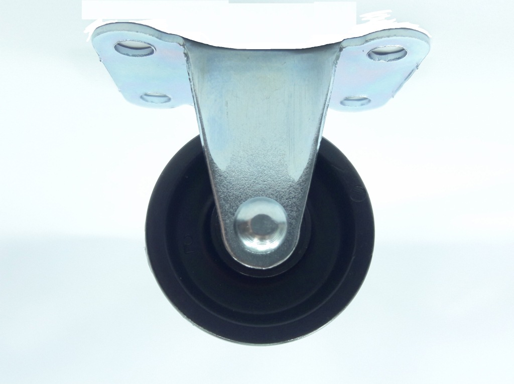 RODIZIO PLASTICO 11/4 FIXO PRETO - KMB