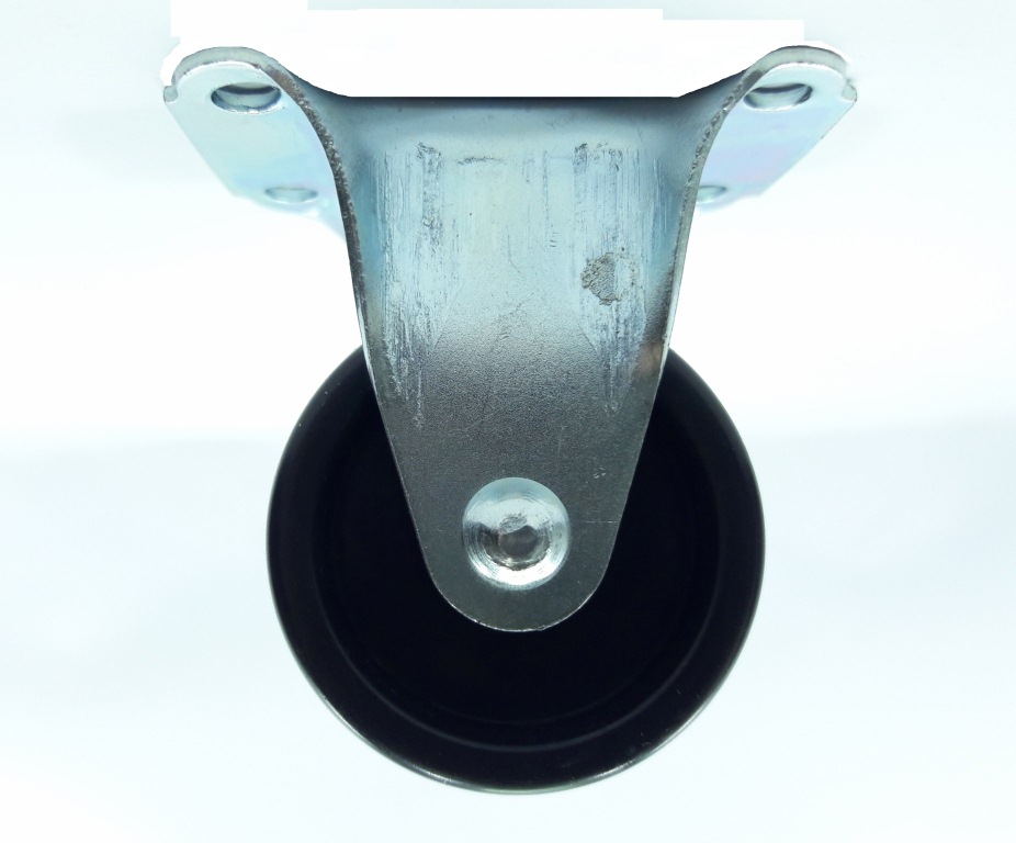 RODIZIO PLASTICO 15/8 FIXO BASE MAIOR LEVE PRETO - KMB