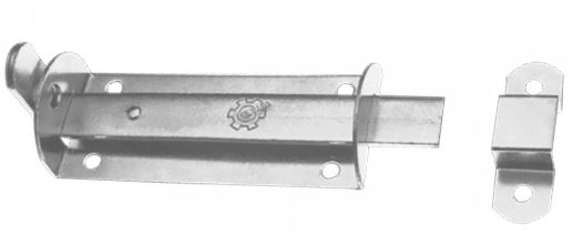 FERROLHO CHATO ZB 3" C/ PORTA CADEADO MOD460 - SILVANA