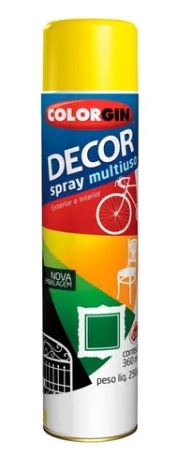 TINTA SPRAY AMARELO - COLORGIN