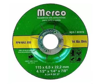 DISCO DE DESBASTE 41/2 - MERCOSUL