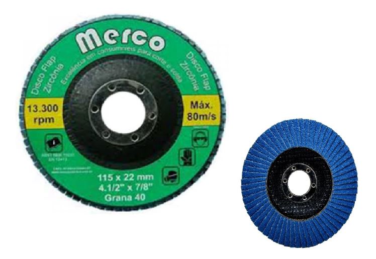 DISCO FLAP RETO 41/2 GR040 - BLUE FIRE MERCOSUL